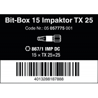 WERA TORX® TX25 867/1 IMP DC Impaktor in Bit-Box