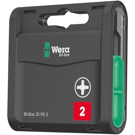 WERA Bit-Box 20x Kruiskop PH 2 Z-bits 