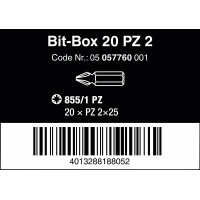 WERA Kruiskop PZ 2 Z-bits 855/1 Phillips WERA Kruiskop PZ 2 Z-bits 855/1 Phillips