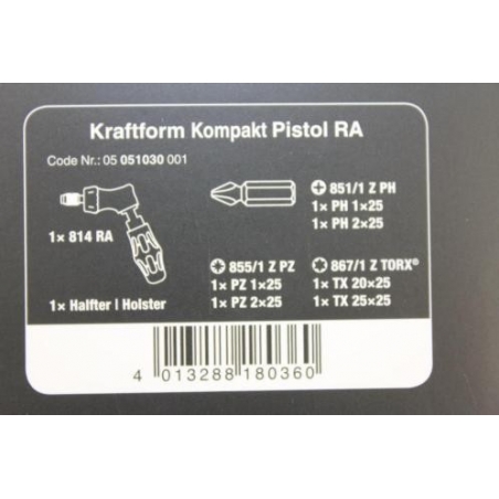 WERA Kraftform K Pistol RA. WERA Kraftform K Pistol RA.