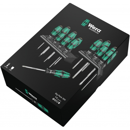 WERA Kraftform Big Pack 300 14-delige set WERA Kraftform Big Pack 300 14-delige set