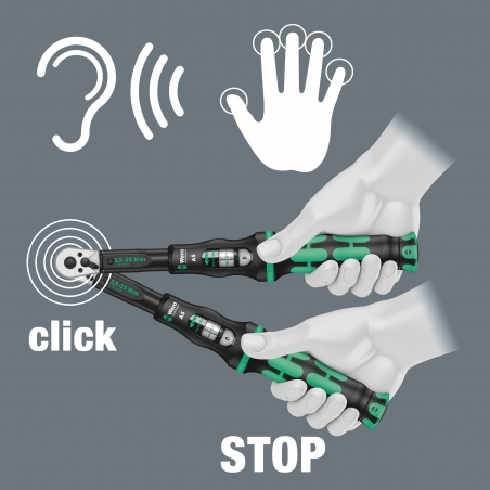 WERA Momentsleutel A 6 Click-Torque 2.5-25 Nm 1/4"inbusaandrijving WERA Momentsleutel A 6 Click-Torque 2.5-25 Nm 1/4"inbusaandrijving