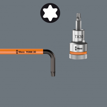 WERA TORX®-sleutelset extra lang 967/9 TX XL HF WERA TORX®-sleutelset extra lang 967/9 TX XL HF