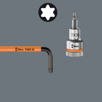 WERA TORX®-sleutelset extra lang 967/9 TX XL HF