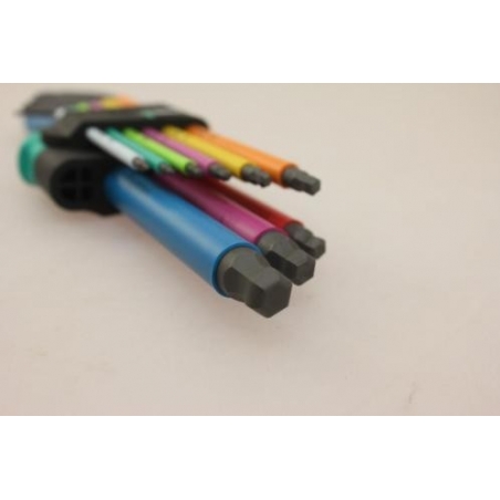 WERA 950 SPKL/9 SM N SB Multicolour Stiftsleutelset, metrisch, BlackLaser WERA 950 SPKL/9 SM N SB Multicolour Stiftsleutelset, metrisch, BlackLaser