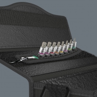 WERA BELT B 2 ZYKLOP INBUS/BINNENZESKANT BITDOPPEN SET, MET VASTHOUDFUNCTIE, 3/8" -AANDRIJVING WERA BELT B 2 ZYKLOP INBUS/BINNENZESKANT BITDOPPEN SET, MET VASTHOUDFUNCTIE, 3/8" -AANDRIJVING