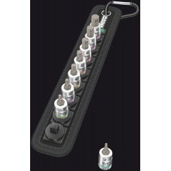 WERA BELT B 2 ZYKLOP INBUS/BINNENZESKANT BITDOPPEN SET, MET VASTHOUDFUNCTIE,  3/8" -AANDRIJVING WERA BELT B 2 ZYKLOP INBUS/BINNENZESKANT BITDOPPEN SET, MET VASTHOUDFUNCTIE,  3/8" -AANDRIJVING