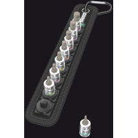 WERA BELT B 2 ZYKLOP INBUS/BINNENZESKANT BITDOPPEN SET, MET VASTHOUDFUNCTIE, 3/8" -AANDRIJVING WERA BELT B 2 ZYKLOP INBUS/BINNENZESKANT BITDOPPEN SET, MET VASTHOUDFUNCTIE, 3/8" -AANDRIJVING