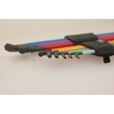 WERA 950 SPKL/9 SM N SB Multicolour Stiftsleutelset, metrisch, BlackLaser WERA 950 SPKL/9 SM N SB Multicolour Stiftsleutelset, metrisch, BlackLaser