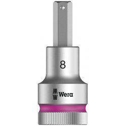 WERA INBUS/BINNENZESKANT BIT-DOPPEN-SET kort, MET VASTHOUDFUNCTIE, 8740 C HF 1 1/2"-AANDRIJVING
