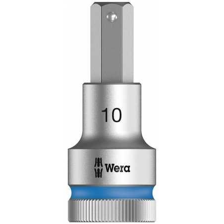 WERA INBUS/BINNENZESKANT BIT-DOPPEN-SET kort, MET VASTHOUDFUNCTIE, 8740 C HF 1 1/2"-AANDRIJVING