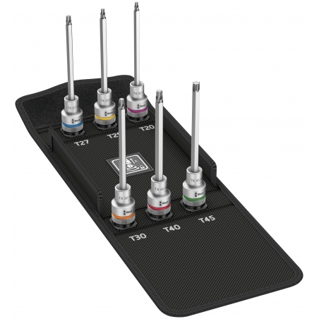 WERA 8767 C TORX® HF 2 Zyklop Bitdoppen set TORX® lang, met vasthoudfunctie