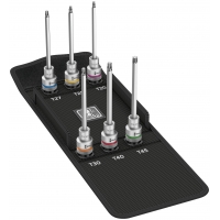 WERA 8767 C TORX® HF 2 Zyklop Bitdoppen set TORX® lang, met vasthoudfunctie WERA 8767 C TORX® HF 2 Zyklop Bitdoppen set TORX® lang, met vasthoudfunctie
