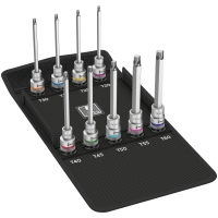 WERA 8767 C TORX® HF 2 Zyklop Bitdoppen set TORX® lang, met vasthoudfunctie WERA 8767 C TORX® HF 2 Zyklop Bitdoppen set TORX® lang, met vasthoudfunctie