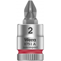 WERA Kruiskop Phillips Bitdop PH 2- 1/4" WERA Kruiskop Phillips Bitdop PH 2- 1/4"
