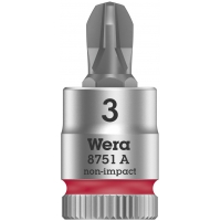 WERA Kruiskop Pozidriv PZ 1 Bitdop- 1/4" WERA Kruiskop Pozidriv PZ 1 Bitdop- 1/4"
