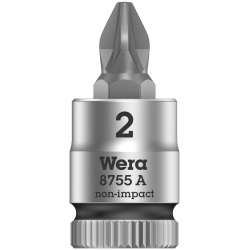 WERA Kruiskop Pozidriv PZ 1 Bitdop- 1/4"