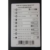 8100 SC 6 Zyklop Speed-ratelset, 1/2"-aandrijving, metrisch 8100 SC 6 Zyklop Speed-ratelset, 1/2"-aandrijving, metrisch