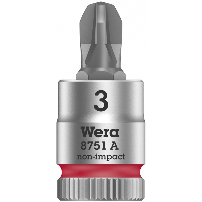 WERA Kruiskop Pozidriv PZ 2 Bitdop- 1/4"