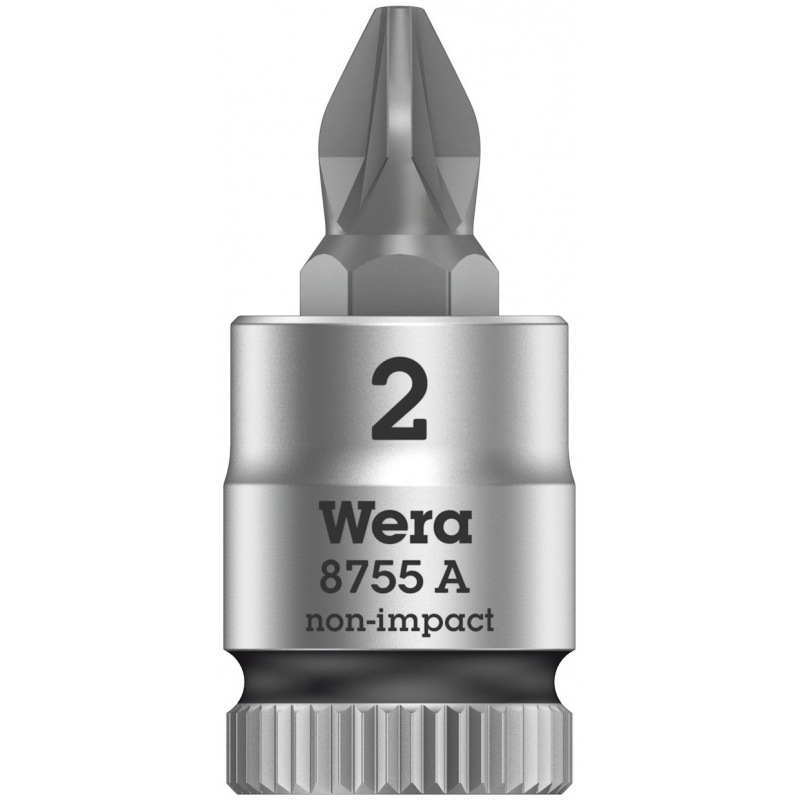 WERA Kruiskop Pozidriv PZ 2 Bitdop- 1/4"
