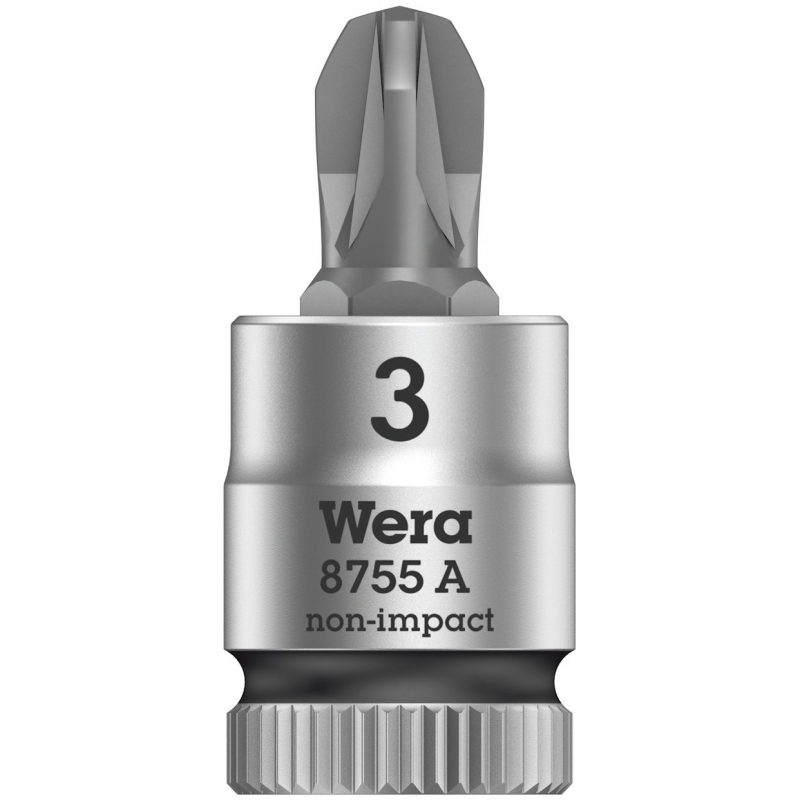 WERA Kruiskop Pozidriv PZ 3 Bitdop- 1/4"
