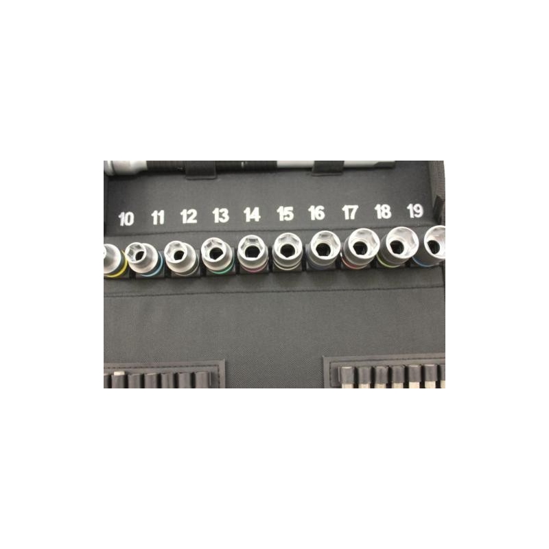 8100 SC 6 Zyklop Speed-ratelset, 1/2"-aandrijving, metrisch