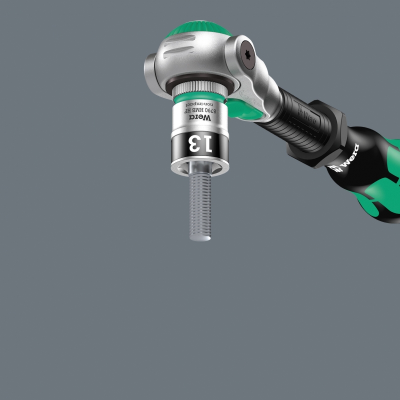 WERA Dop met vasthoudfunctie 4.5- 1/4"