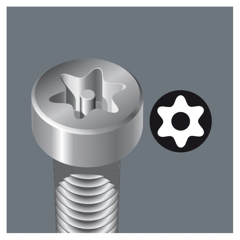 WERA TORX® BO TX 20x100 Kraftform Plus 367  TORX®