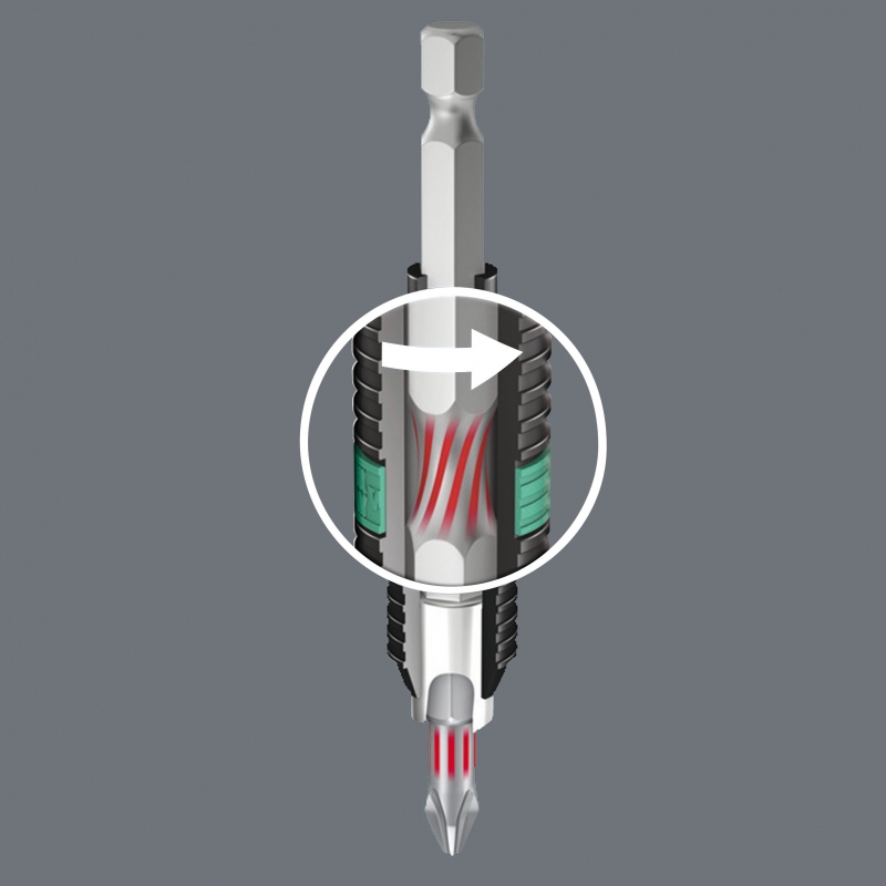 WERA Philips PZ 2 BiTorsion bit BTZ 855/1   / PZ 1 X 25 Kruis-bit WERA Philips PZ 2 BiTorsion bit BTZ 855/1   / PZ 1 X 25 Kruis-bit