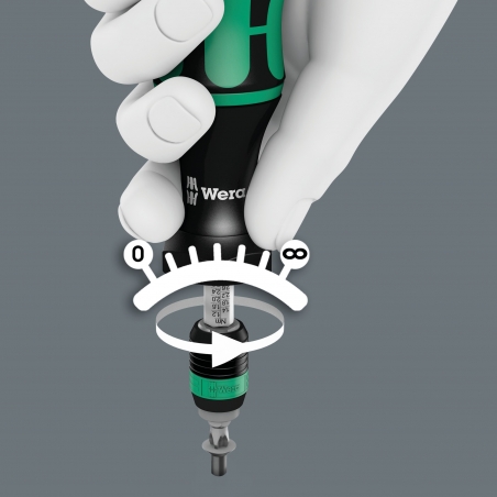 Serie 7400 Kraftform Pistoolgreep instelbare momentschroevendraaier (3,0 - 8,8 Nm) met Rapidaptor snelwisselhouder