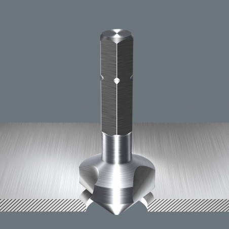 WERA Verzinkboor bit-set 846/8 3-snijder WERA Verzinkboor bit-set 846/8 3-snijder