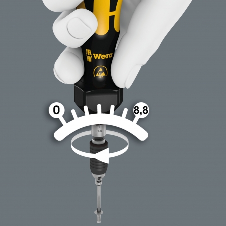 WERA Kraftform ESD 0.10-0.34 Nm Instelbare momentschroevendraaier WERA Kraftform ESD 0.10-0.34 Nm Instelbare momentschroevendraaier