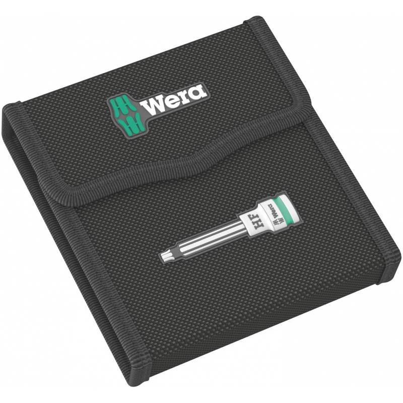 WERA 8767 B TORX® HF 1 Zyklop Bitdoppen set TORX® lang, met vasthoudfunctie 3/8"