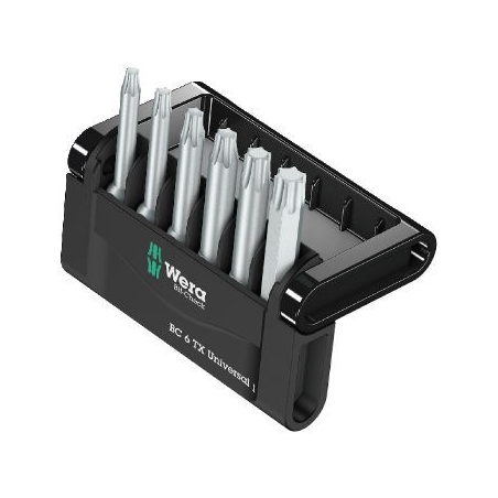 WERA Bit-check BC 6 TX Universal 1, 6-delig TORX-bits lang WERA Bit-check BC 6 TX Universal 1, 6-delig TORX-bits lang