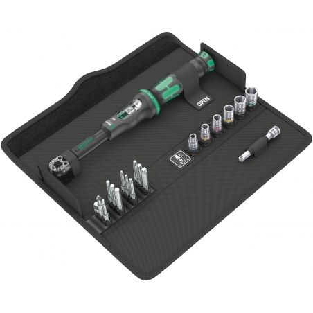 WERA Momentsleutelset A 6 Click-Torque 2.5-25 Nm 1/4"inbusaandrijving