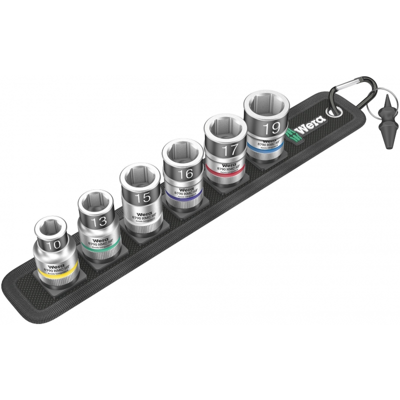 WERA BELT C 1 ZYKLOP DOPPEN SET, MET VASTHOUDFUNCTIE,  1/2" -AANDRIJVING