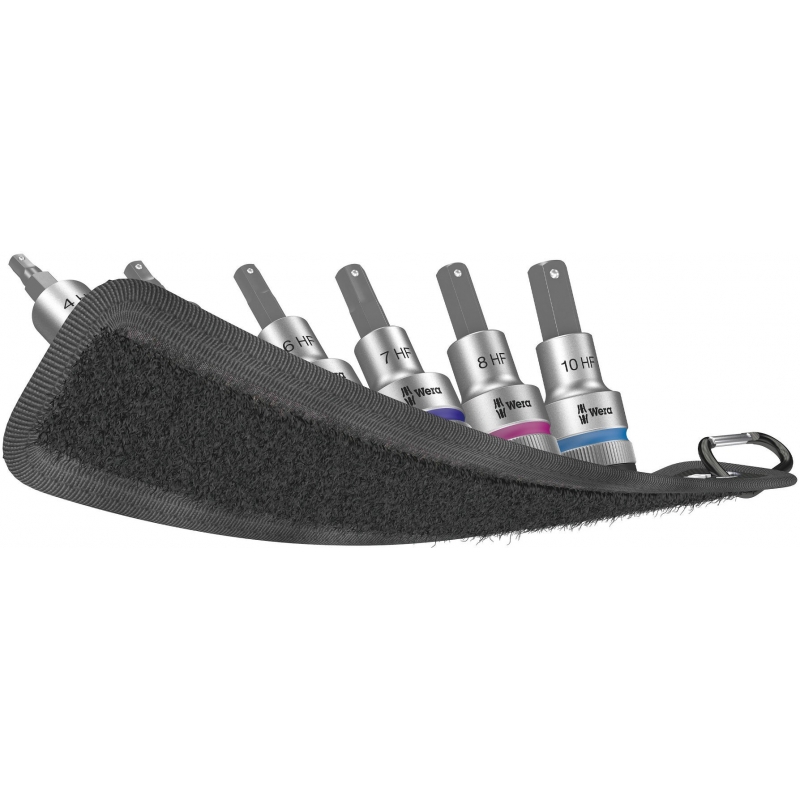 WERA BELT C 2 ZYKLOP INBUS/BINNENZESKANT BITDOPPEN SET, MET VASTHOUDFUNCTIE,  1/2" -AANDRIJVING WERA BELT C 2 ZYKLOP INBUS/BINNENZESKANT BITDOPPEN SET, MET VASTHOUDFUNCTIE,  1/2" -AANDRIJVING