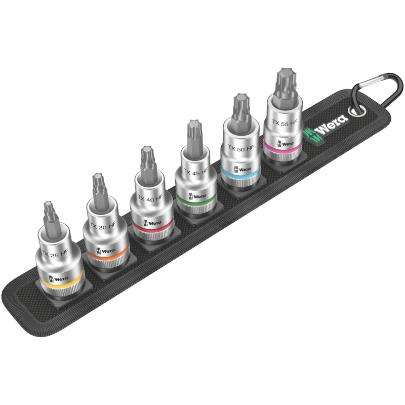 WERA  BELT C 3 TORX® HF ZYKLOP BITDOPPEN SET TORX®, MET VASTHOUDFUNCTIE,  1/2" -AANDRIJVING