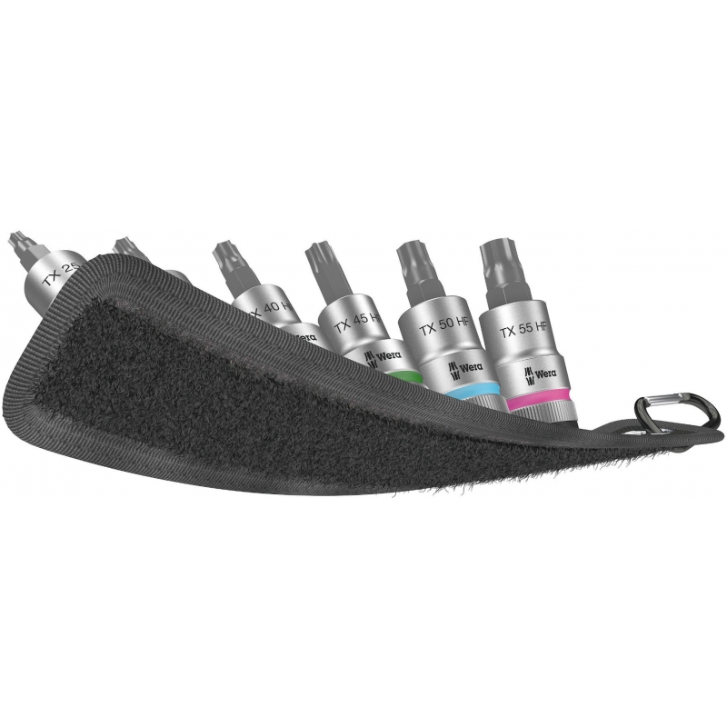 WERA  BELT C 3 TORX® HF ZYKLOP BITDOPPEN SET TORX®, MET VASTHOUDFUNCTIE,  1/2" -AANDRIJVING WERA  BELT C 3 TORX® HF ZYKLOP BITDOPPEN SET TORX®, MET VASTHOUDFUNCTIE,  1/2" -AANDRIJVING