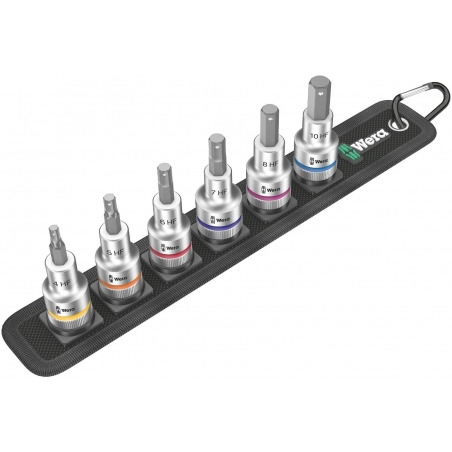 WERA Belt C , 6-delig, leeg 1/2" WERA Belt C , 6-delig, leeg 1/2"