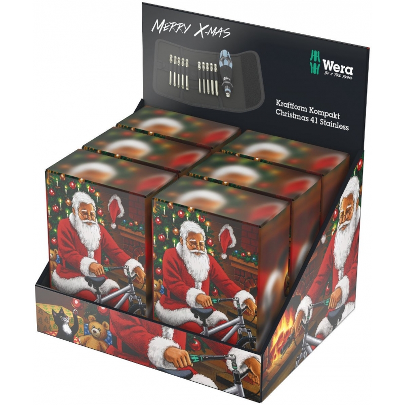 WERA Kraftform Kompakt Christmas 41 Stainless