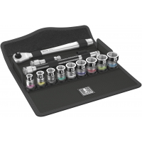 WERA Zyklop Metal-ratelset 8100 SB 12 HF Switch 3/8"-aandrijving WERA Zyklop Metal-ratelset 8100 SB 12 HF Switch 3/8"-aandrijving