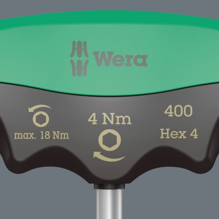 WERA 400 i Hex draaimoment 4.0 Nm T-Grip Inbus 4.0x60 mm