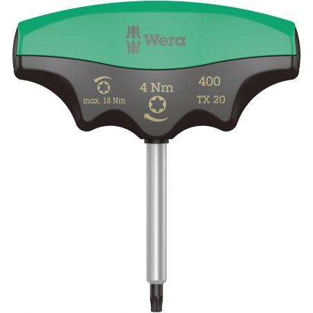 WERA 400 TX Draaimoment 4.0 Nm T-Grip TX 20 WERA 400 TX Draaimoment 4.0 Nm T-Grip TX 20