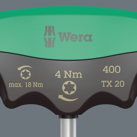 WERA 400 TX Draaimoment 4.0 Nm T-Grip TX 20