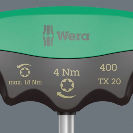 WERA 400 TX Draaimoment 5.0 Nm T-Grip TX 25 WERA 400 TX Draaimoment 5.0 Nm T-Grip TX 25