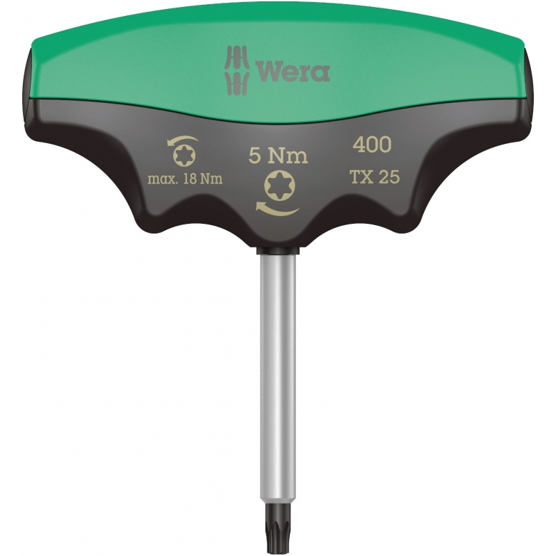 WERA 400 TX Draaimoment 5.0 Nm T-Grip TX 25