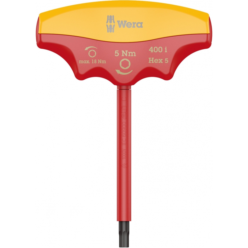 WERA 400 i VDE Hex Draaimoment 4.0 Nm T-Grip Inbus 4.0x100 mm