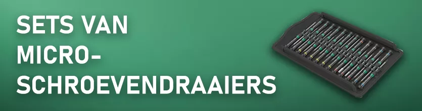 WERA Kraftform Micro-sets. Met vaste -en verwisselbare kling.