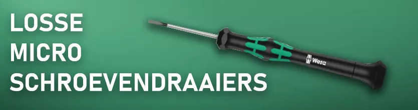 WERA Kraftform Micro-schroevendraaiers. Los verkrijgbaar.